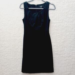 Dress Sheath LBD Sleeveless Minimalist Gothic Chic Classic Wedding Evening Sz 2
